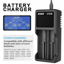 For XTAR VC2 Battery USB LCD Display Fast Charger for 18350 20700 21700 18650