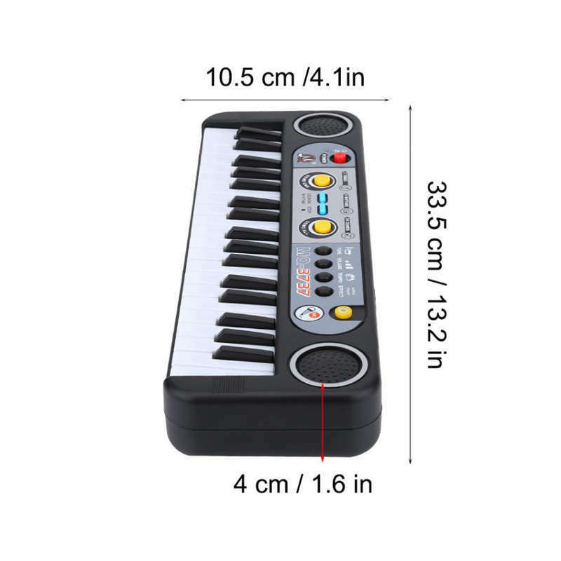 37-Key Electronic Organ Digital Key Board Piano Musical Instruments Kids To F9A1