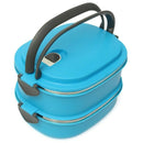 Compact Lunch Box Stainless Steel Two Layers Warmbox Bento Box Picnic Box s T4V7