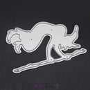 Witch Halloween Metal Cutting Dies Stencil Decor Embossing DIY Craft Frame