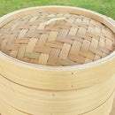 2X Chinese Handmade Natural Bamboo Steamer Basket