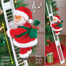 Christmas Santa Claus Toys Electric Climb Ladder Christmas Tree Hanging Ornament