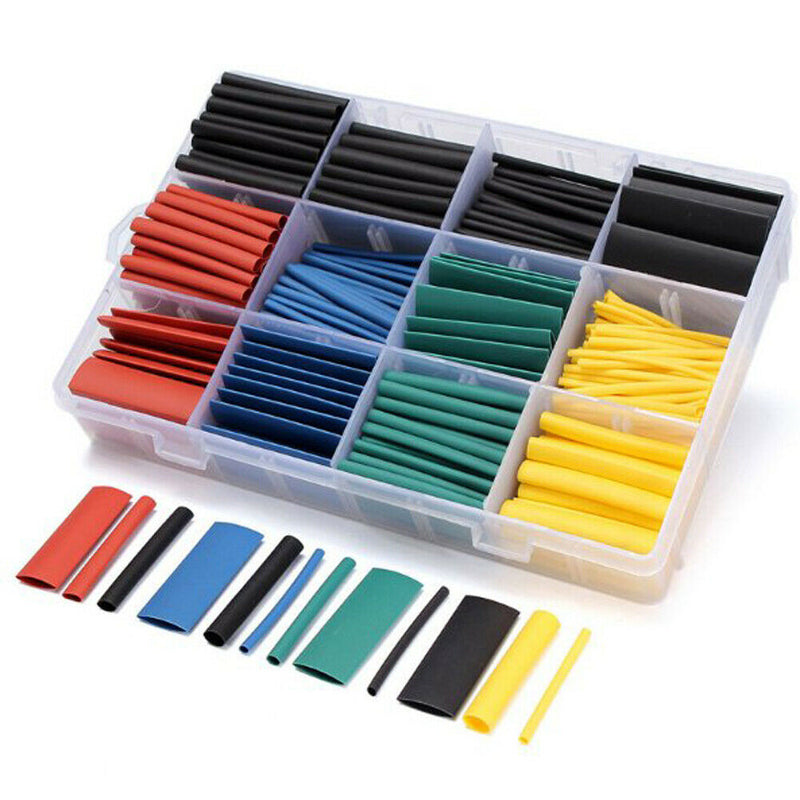 530pcs Heat Shrink Tubing Insulation Shrinkable Tube Assortment Electronic