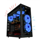 12V 3-4Pin 15LED Lighting PC Case Fan Cooler Computer Cooling Fan (Blue)