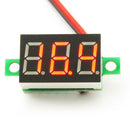4-30V 2 Line Mini LED Digital DC Voltmeter Red Panel Voltage Meter Tester A