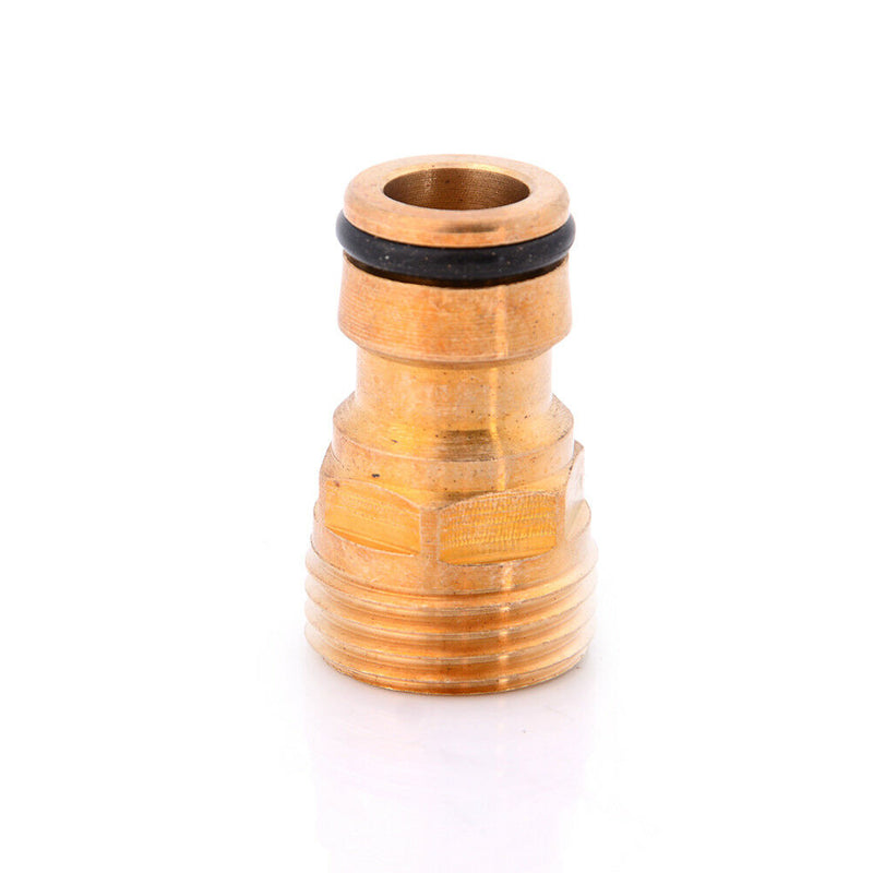 1/2" Threaded Brass Tap Adaptor Garden Water Hose Quick Pipe Connector FittingLJ