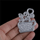 Cup of Flower Metal Cut Dies Stencils For DIY Scrapbook DIY Album CardsDecor %o