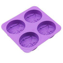 Four Soap Mold Butterfly Cute Flower Shape Handmade DIY Soap Silicone Mold N Ew