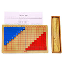 Montessori Educational Beechwood Addition and Subtraction Board Family Set