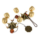Chinese Wind Chime 2-Layer Roof 6 Bells Lucky Feng Shui Yard Garden Decor