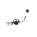 Navel ring 316L Surgical Stainless Steel Zircon 8mm