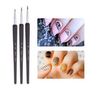 3x Nail Art Pen Dotting Drawing Painting UV Gel Liner Polish Brush Accessories*