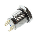 Angel Eye Blue LED Light 3V 12mm Stainless Steel Momentary Push Button Swit
