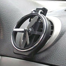 Universal Car Air-Outlet Folding Cup Bottle Drink Holder with Fan Black