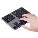 Small-Size Alloy 35 Keys Bluetooth Wireless Numeric Keypad for Accounting T