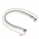 120Cm Motorcycle Brake Oil Hose Line Banjo Fitting Stainless Steel Braided