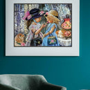 5D DIY Full Drill Square Diamond Painting 2 Girls Cross Stitch Embroidery