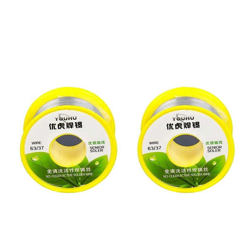 1.0mm 0.8mm 50g 63/37 Tin Lead Solder 2% Flux Welding Wire Line Soldering DIY