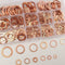 M5-M14 Copper Oil Seal Washer Gasket Flat Assorted w/ Box Set Hardware Parts