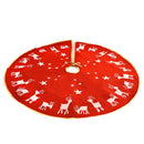 96cm Christmas Tree Skirt Carpet Xmas Tree Ornaments New Year Decor (Red)