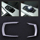2pcs Multimedia Button Frame Cover Trim fit for BMW 1 2 3 4 GT Series 2013-16 hf