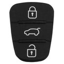 3 Buttons Rubber Pad for Hyundai Kia Flip Remote Car Key Shell (No Letter)