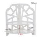 1X(Desktop Cosmetics Organizer Bathroom Storage Rack Corner Shelf
