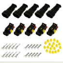5 Sets Waterproof Electrical Connector Seal 1.5mm Terminal 2 Pins Car Kit
