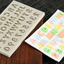 Alphabet Number Silicone Fondant Mould Cake Sugarcraft Chocolate Decor xcv