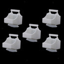 5pcs Parrot Bird Feeder Round Feeding Bowl Hanging Drinking Feeder Cup Bird