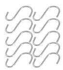 10X Stainless Steel S Hooks Kitchen Meat Pan Utensil Clothes Hanger Hanging LJAU