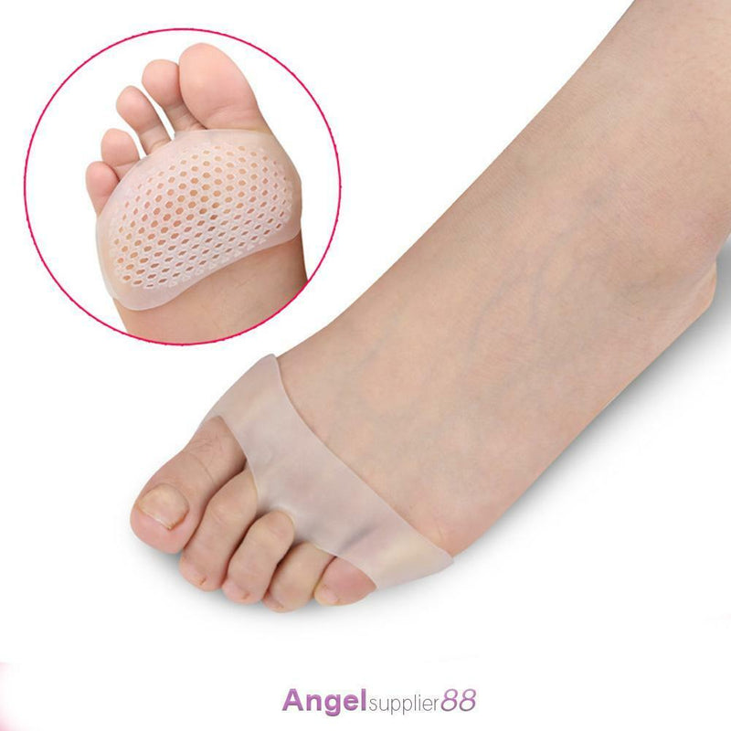 1PCS Silicone Half Toes Sleeve Metatarsal Pads Gel Toe Caps Forefoot Bunion