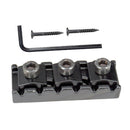 2 Pcs of Pack Guitar String Locking Nut w/ Wrench Screws for Electric Guitar