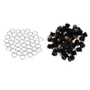 50PCS DC022 2.1x5.5mm Panel Mounting DC Power Jack Socket & Screw Nut