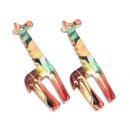 10Pcs Enamel Alloy Printing Animal Giraffe Charms Pendant Jewelry Craft Making