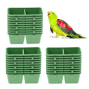 30Pcs 2in1 Bird Parrot Food Water Plastic Bowl Cups Pigeons Feeding Feeder