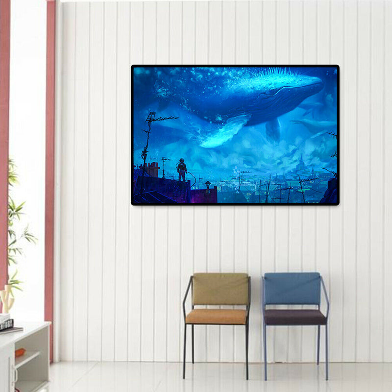 1000pcs DIY Paper Jigsaw Whale Rider Puzzle Kids Adults Educational Toys