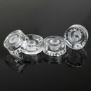 4Pcs Transparent Acrylic Speed Knob Volume Tone Control for Electric Guitar