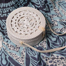 Bali Round Rattan Crossbody Bag For Women Handmade Women Hollow Rattan Hand