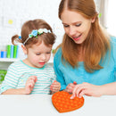 Push Bubble Fidget Sensory Toys Antistress Vent Squeeze Toys (Orange)