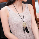 1Pc Feather Necklace Hollow Circle Dream Catcher Jewelry Chain For Women FT