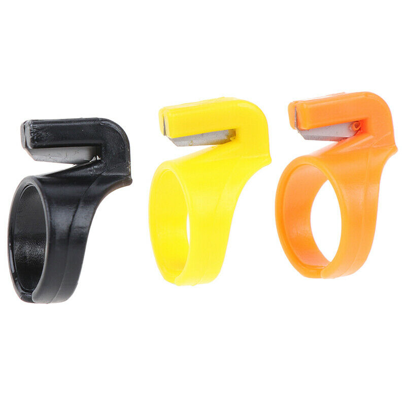 3pcs Finger Blade Needle Craft Thimble Sewing Ring Thread Cutter DIY Sewing Gw