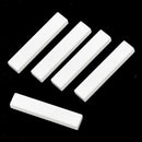 5 Pcs Unslotted Bridge Saddles Nuts Guitar Replacement Parts 52x6x9.5mm