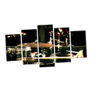 Modern Canvas Wall Art of Percussion for your Living Room -5 Panel Size S
