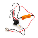 1pair BAU15S 42-LED 2835 SMD 50W Dual-Color Switchback DRL Turn Signal Light Kit