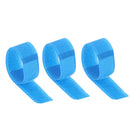 3pcs Cable Fastening Wraps Wire Organizer Management for Tablet PC TV blue