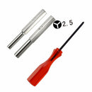 3.8mm + 4.5mm + Triwing Security Screwdriver Bit Set For NES SNES N64 Game Boy