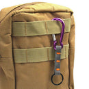 1Pc Aluminum Alloy Carabiner Clip Key Ring Hiking Camping Hook Lock D Shape