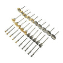 1X(Mini Wire Brush Wheel Cup Steel Wire Brush Set 1/8 Inch (3Mm) Shank For