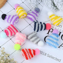 10Pcs Color Cute Knitting Mini Hats DIY Craft Supplie Headwear Toys Decortio OZ